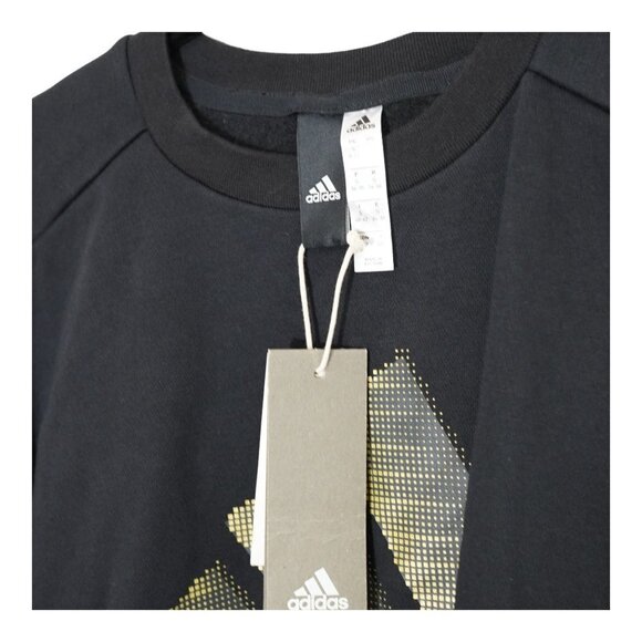 NWT Adidas glam sweat Women's Black Side Button Sweatshirt Size S - Picture 9 of 14